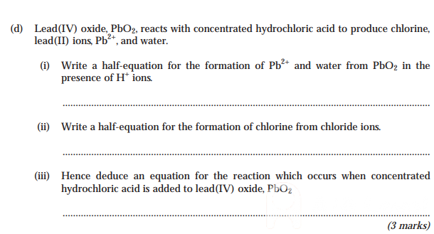 GCE June 2002 Advanced Subsidiary Examination CHEMISTRY Unit 2