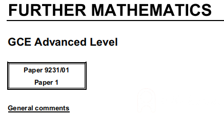 A-Level数学：9231_s02_er