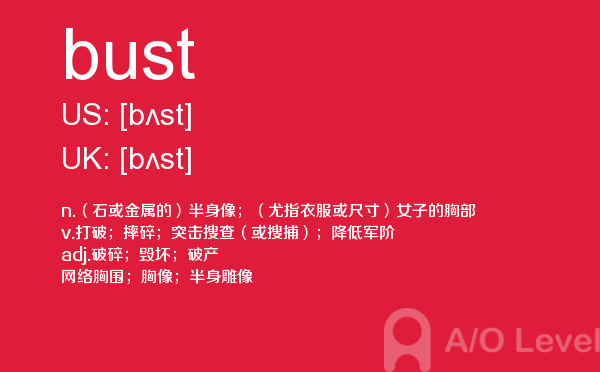 【bust】 - A/O-level备考词汇